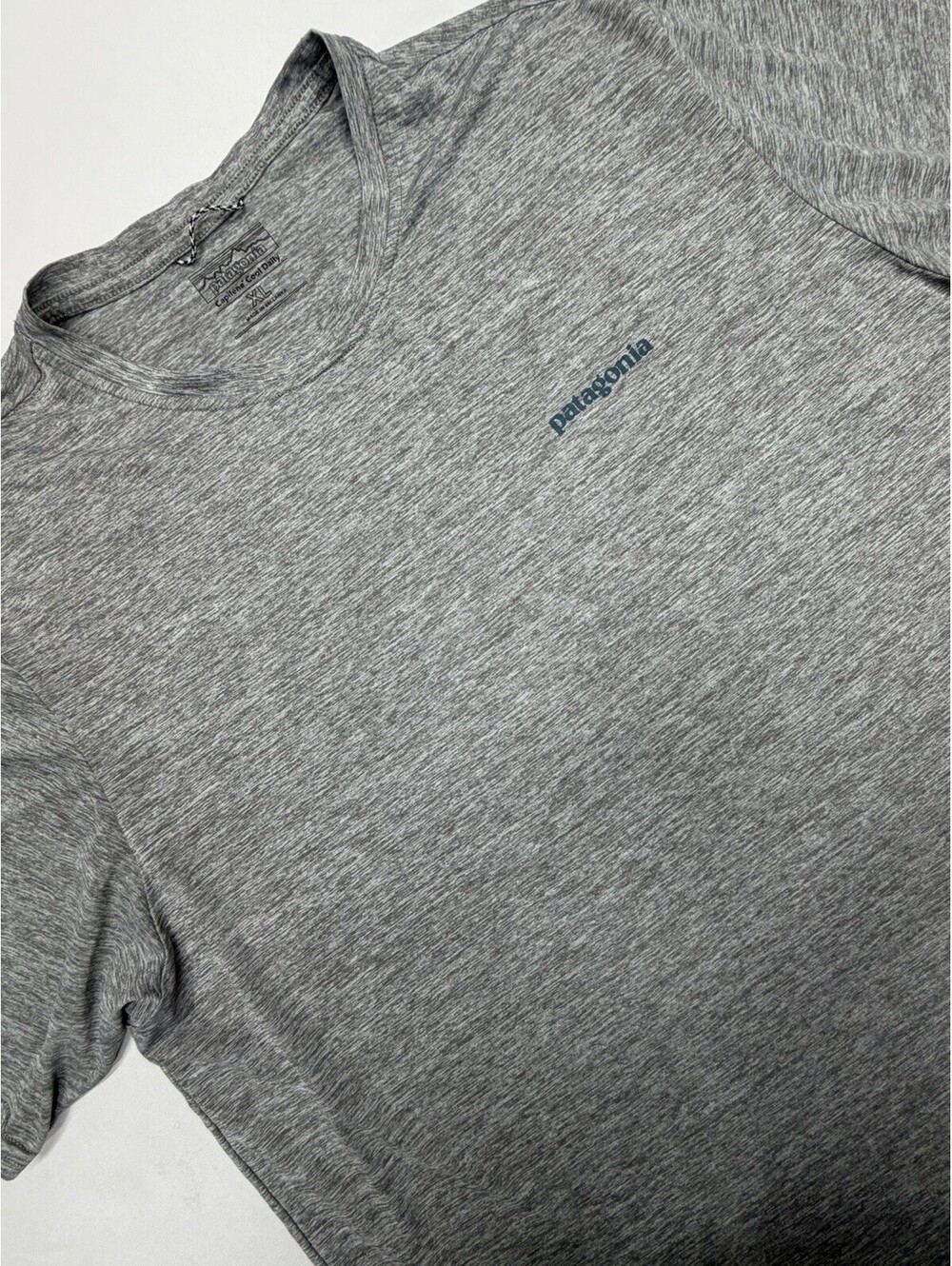 Patagonia Men's Capilene Cool Daily Board Short Logo T Shirt Gray XL